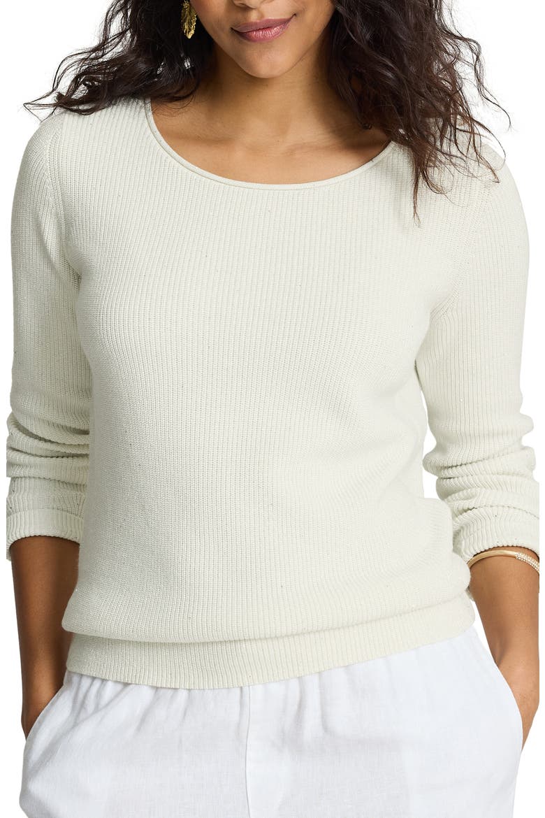 Opal Shore Crewneck Sweater, Main, color, COCONUT