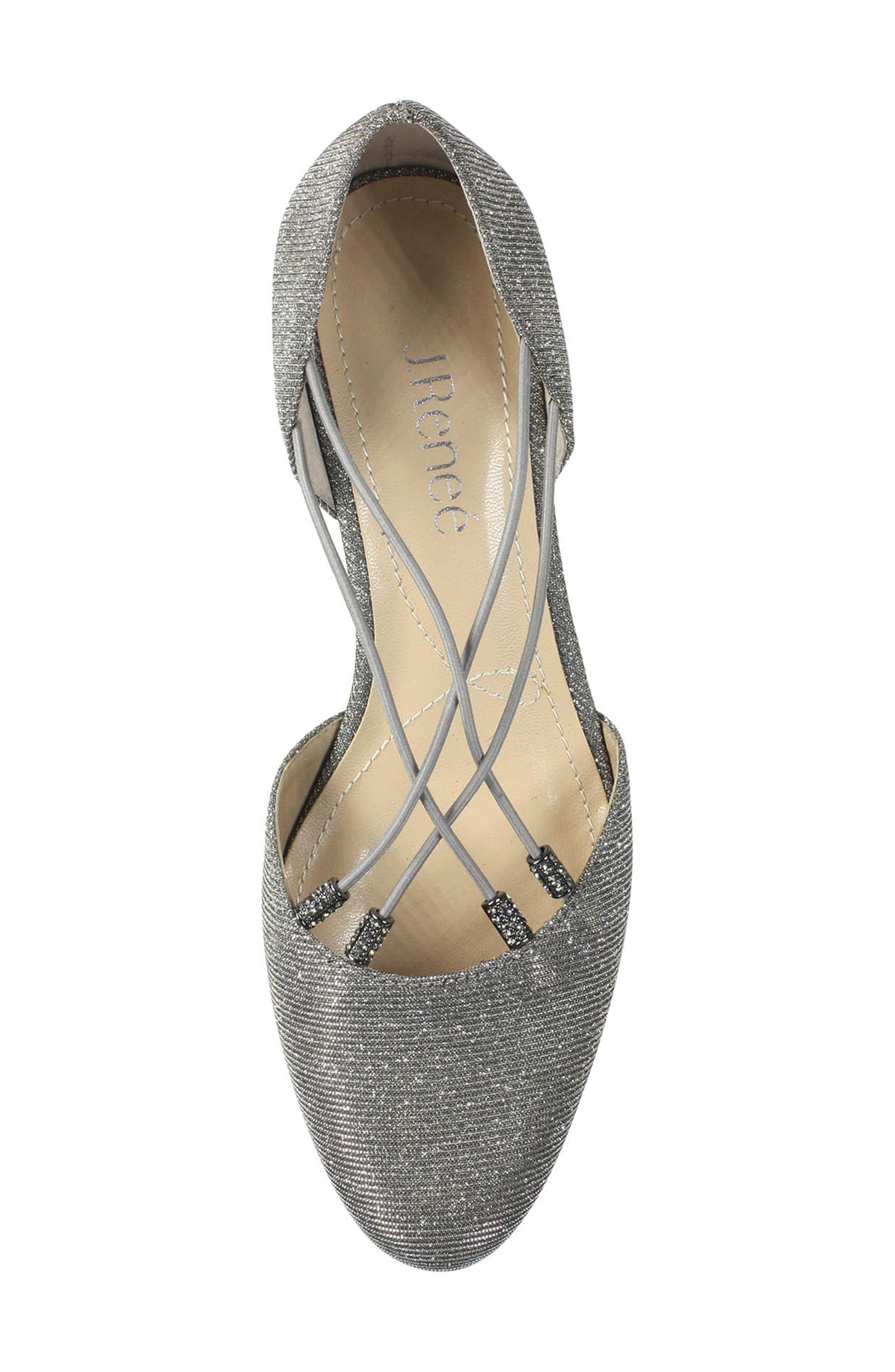 Pump, Alternate, color, PEWTER GLITTER FABRIC