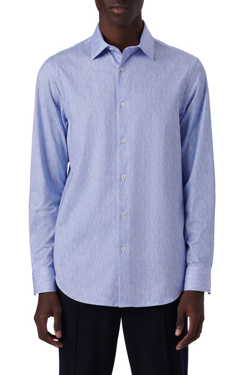 Bugatchi OoohCotton<sup>®</sup> Button-Up Shirt, Main, color, 
