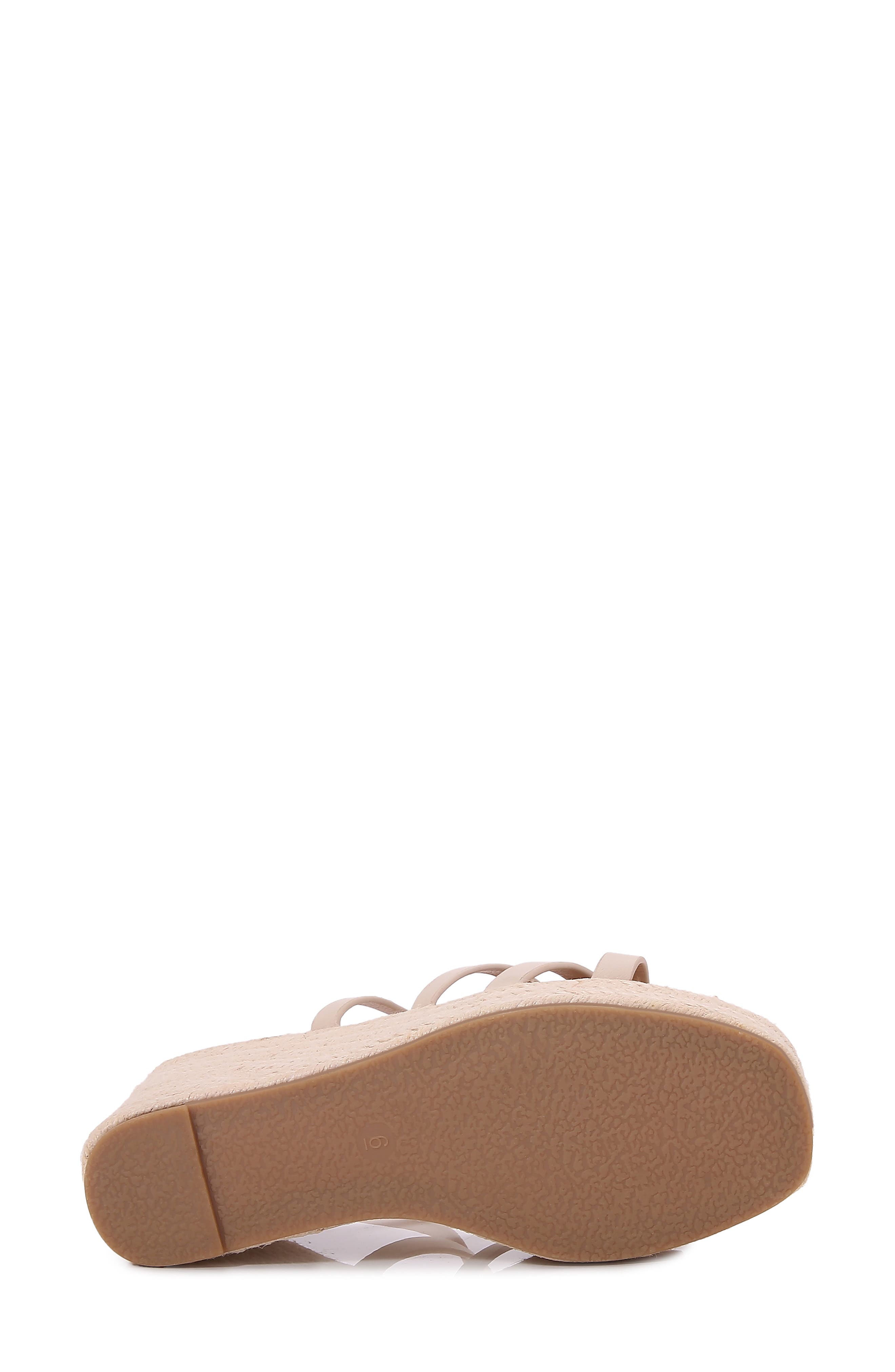 Rhiannon Platform Espadrille Wedge Sandal, Alternate, color, BEIGE