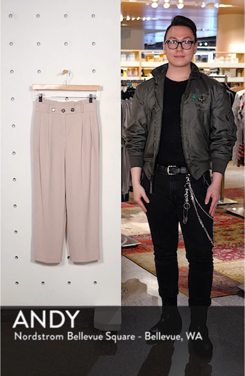 Emilie Paperbag Waist Tapered Trousers, sales video thumbnail