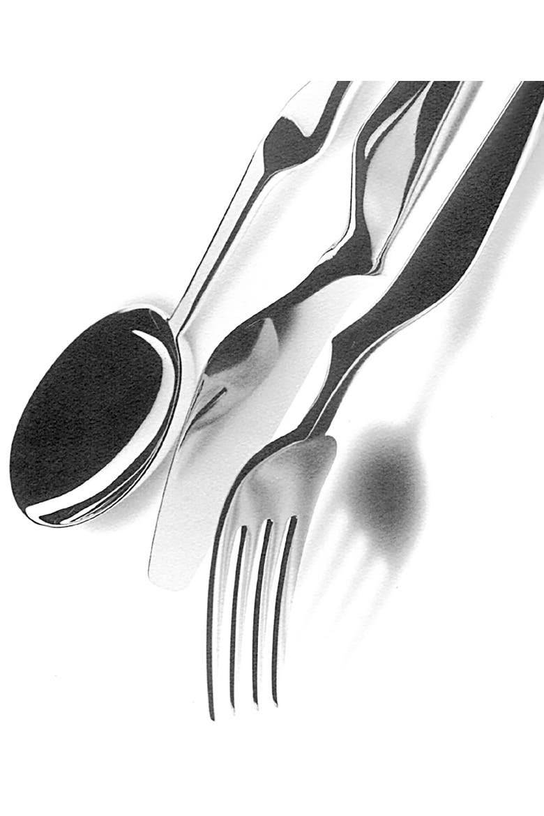 Ergonomica Flatware Set with H/H Knives - 5 Pieces, Alternate, color, Silver