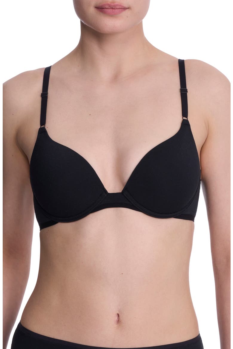Bliss Cotton Convertible T-Shirt Bra, Main, color, BLACK