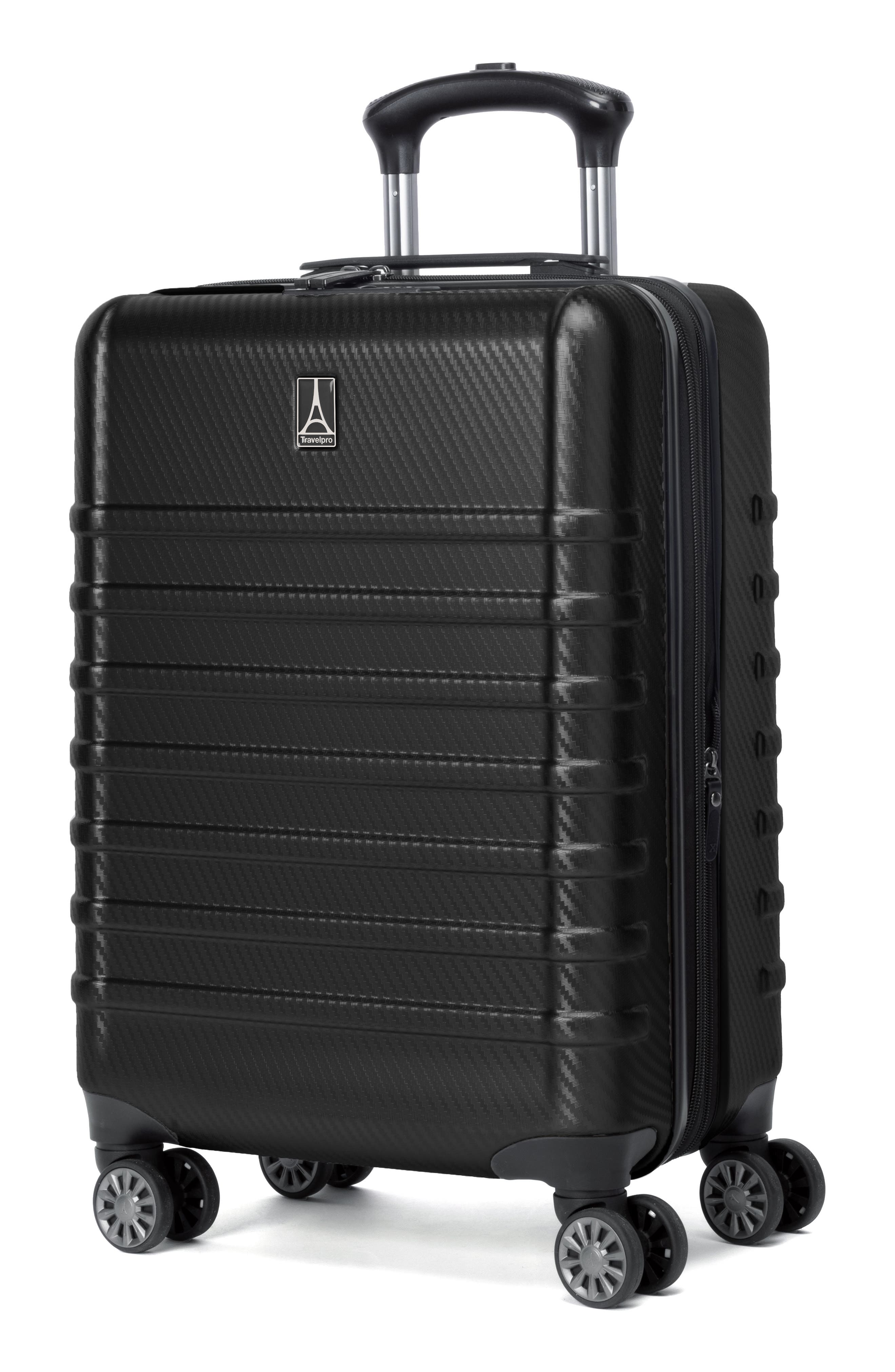 TRAVELPRO Rollmaster<sup>™</sup> Lite 2 20-Inch Expandable Carry-On Hardside Spinner Luggage, Alternate, color, Black Carbon Fiber