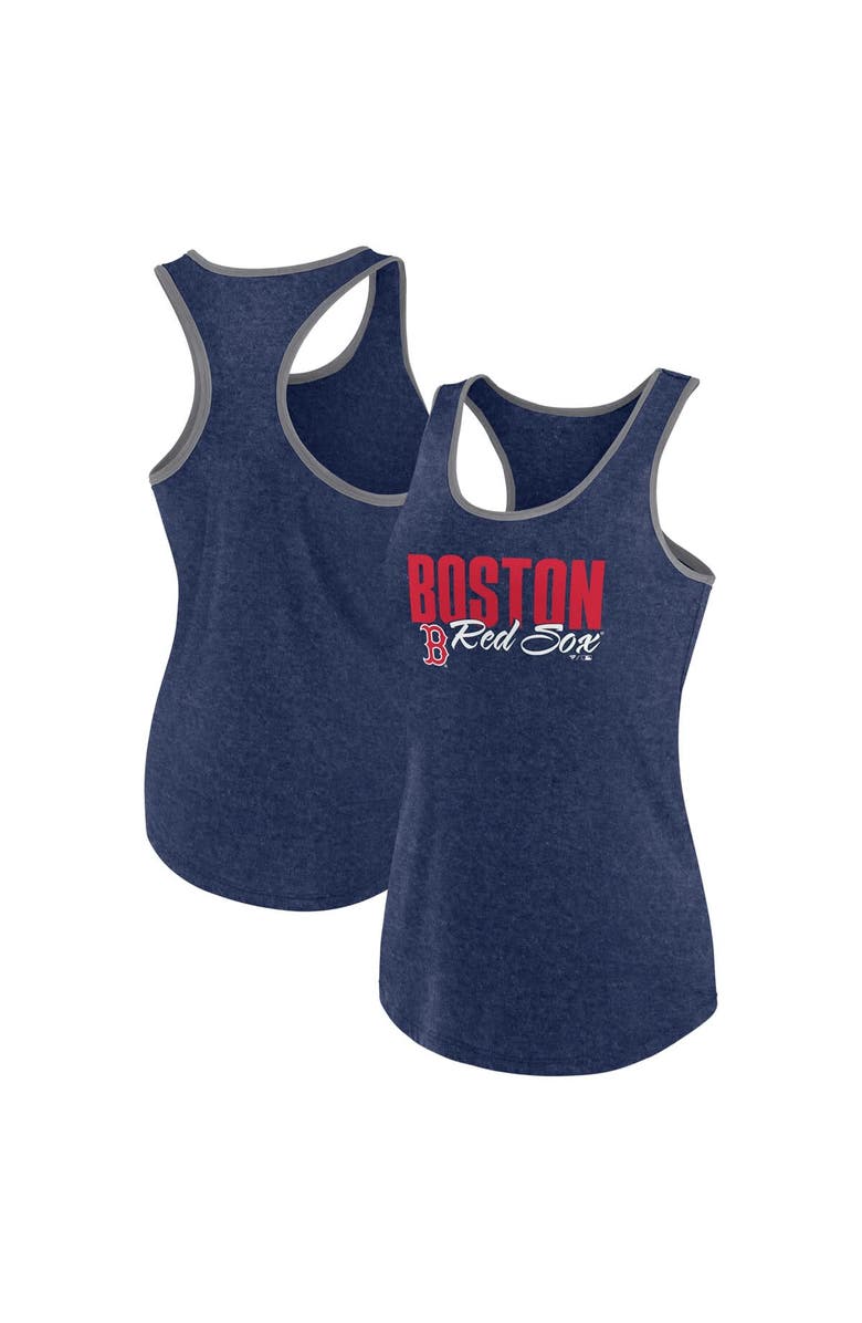 PROFILE Women's Profile Navy Boston Red Sox Plus Size Racerback Tank Top, Main, color, Navy