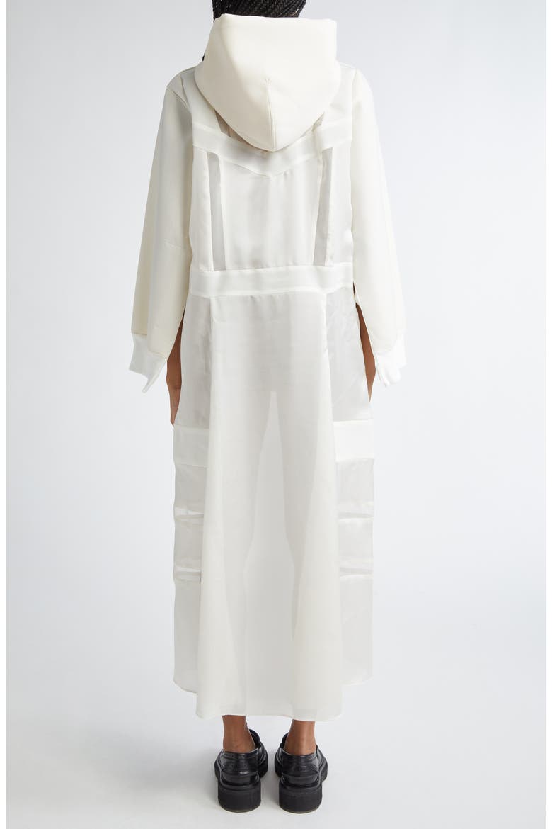 High-Low Hoodie Dress, Alternate, color, OFF WHITE