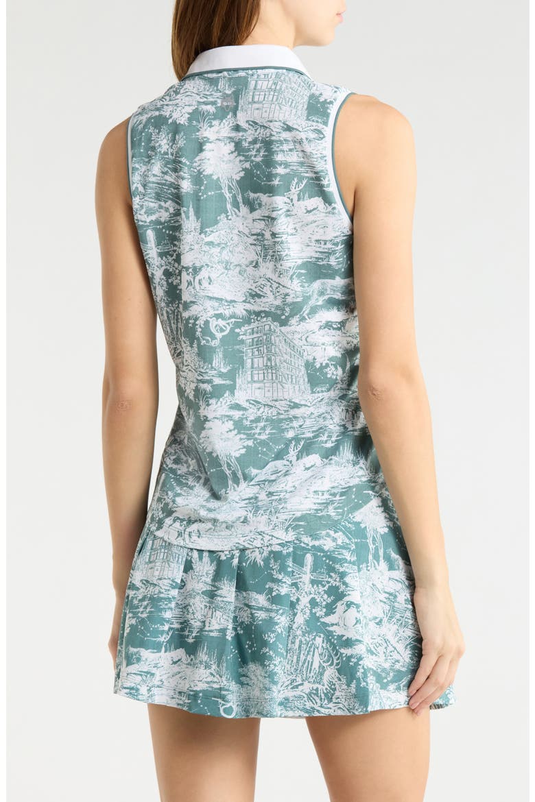 Huntress Toile Print Polo, Alternate, color, MARSH