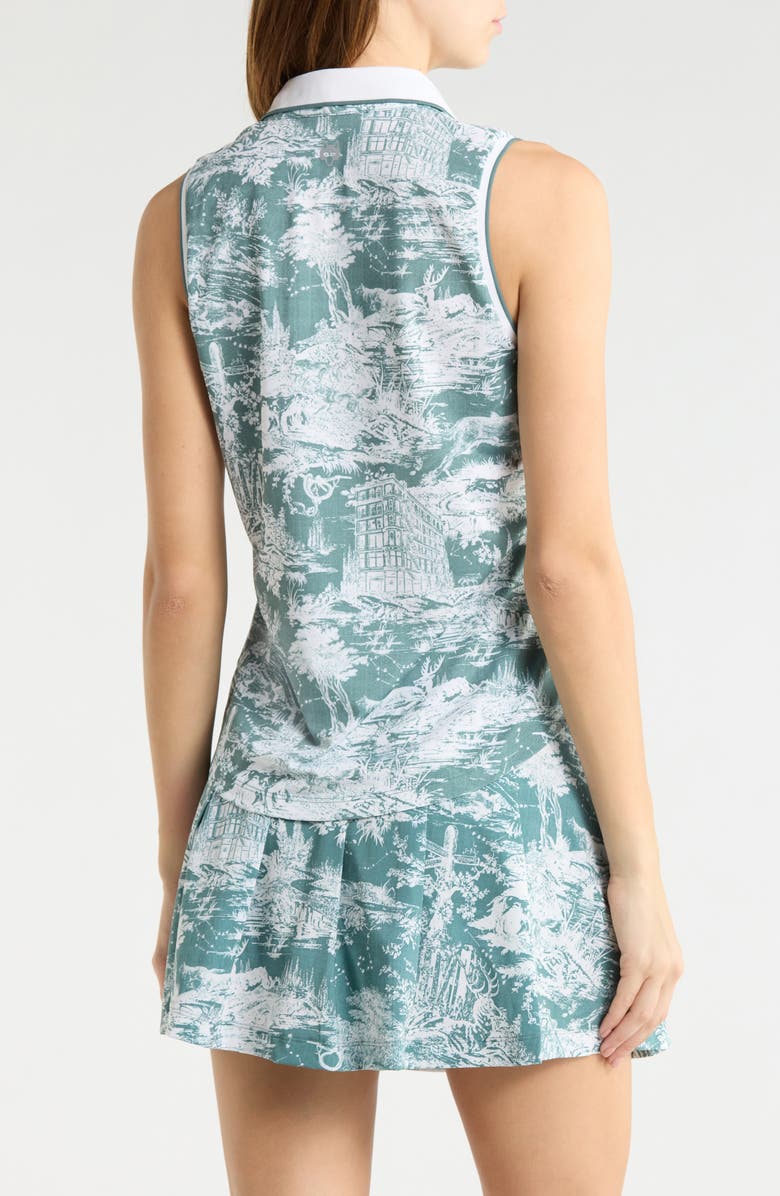 Greyson Huntress Toile Print Polo, Alternate, color, 