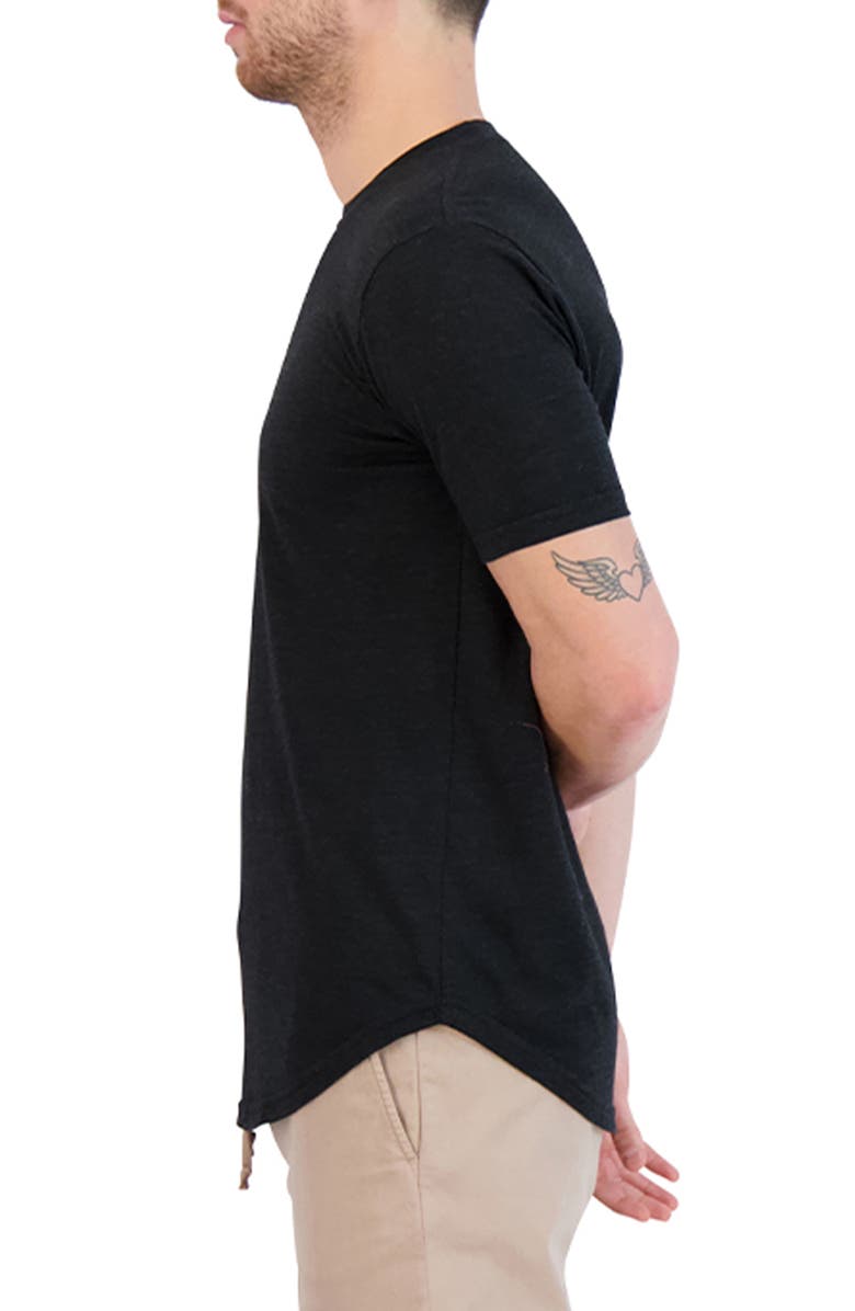 Goodlife Overdye Crewneck Scallop Hem T-Shirt, Alternate, color,