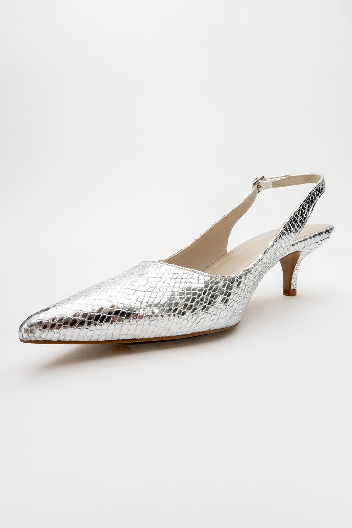 Prologue Shoes Value Pointed Toe Pump, Alternate, color, Silver