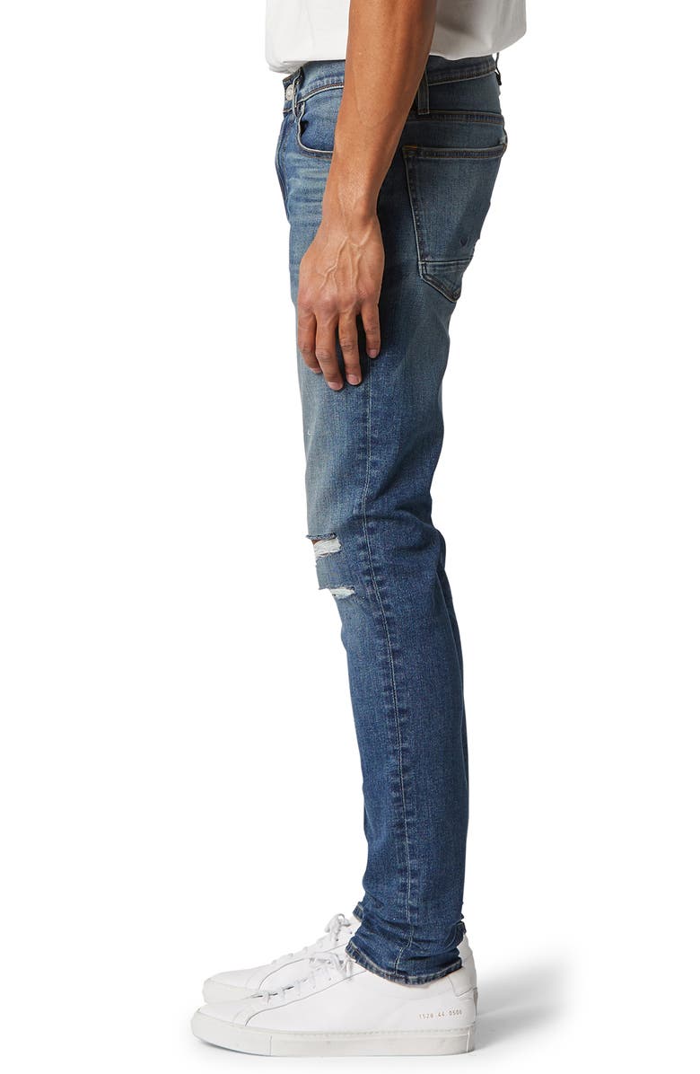 Hudson Jeans Axl Slim Fit Ripped Skinny Jeans, Alternate, color,