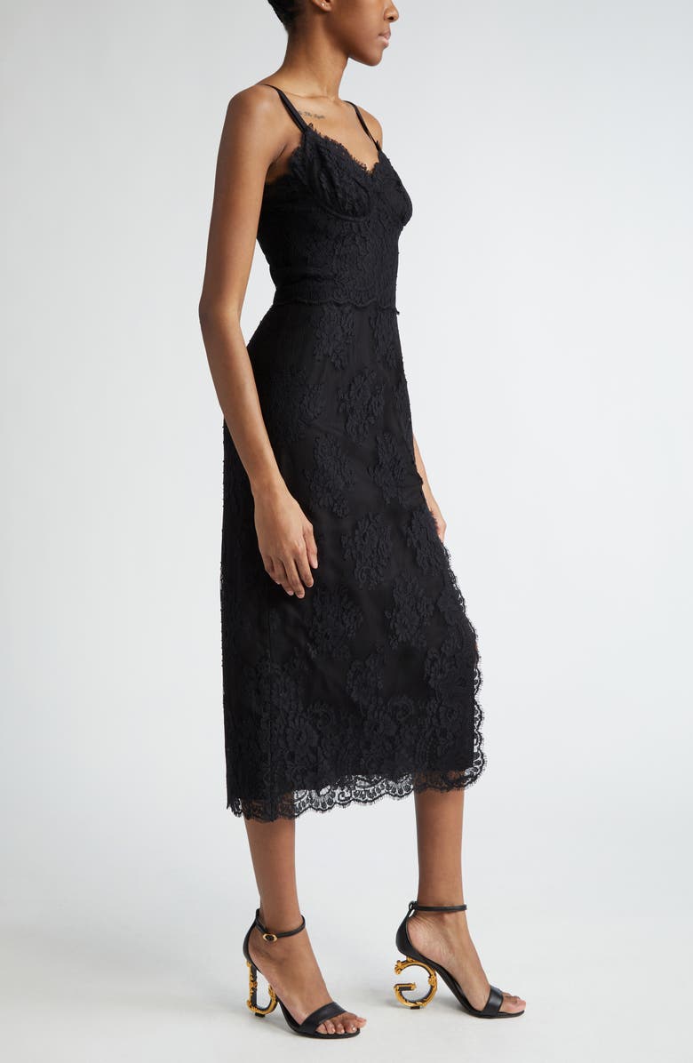 Dolce&Gabbana Chantilly Lace Sheath Dress, Alternate, color,