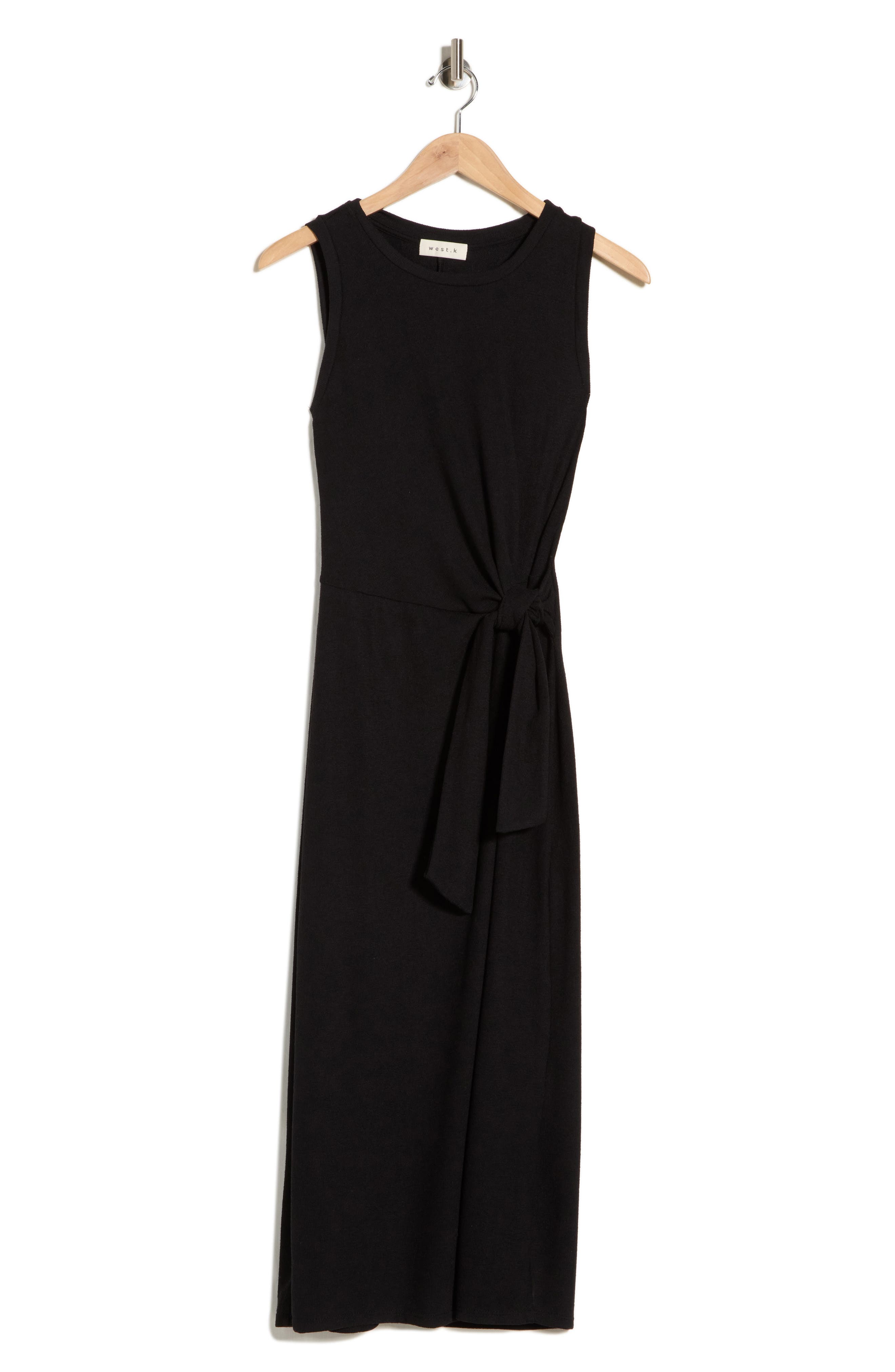 WEST K Sleeveless Side Tie Midi Dress