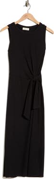 WEST K Sleeveless Side Tie Midi Dress