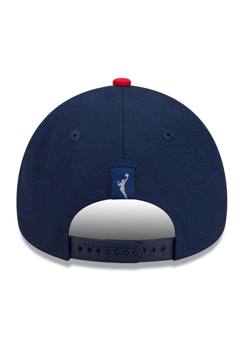 Unisex New Era Navy/Red Indiana Fever WNBA Tip-Off 2026 Metal Badge A-Frame 9FORTY Adjustable Hat, Alternate, color, Navy