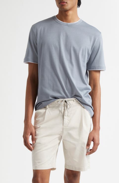 Tシャツ・カットソー Eleventy Grey Shirt with Classic Collar in Cotton Man Eleventy Grey Polo Shirt With Classic Collar In And Front