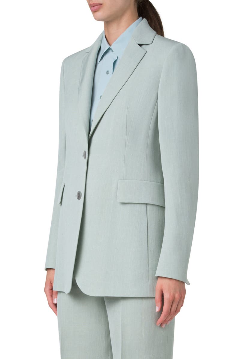Akris Gunnar Silk Blend Blazer, Alternate, color, 