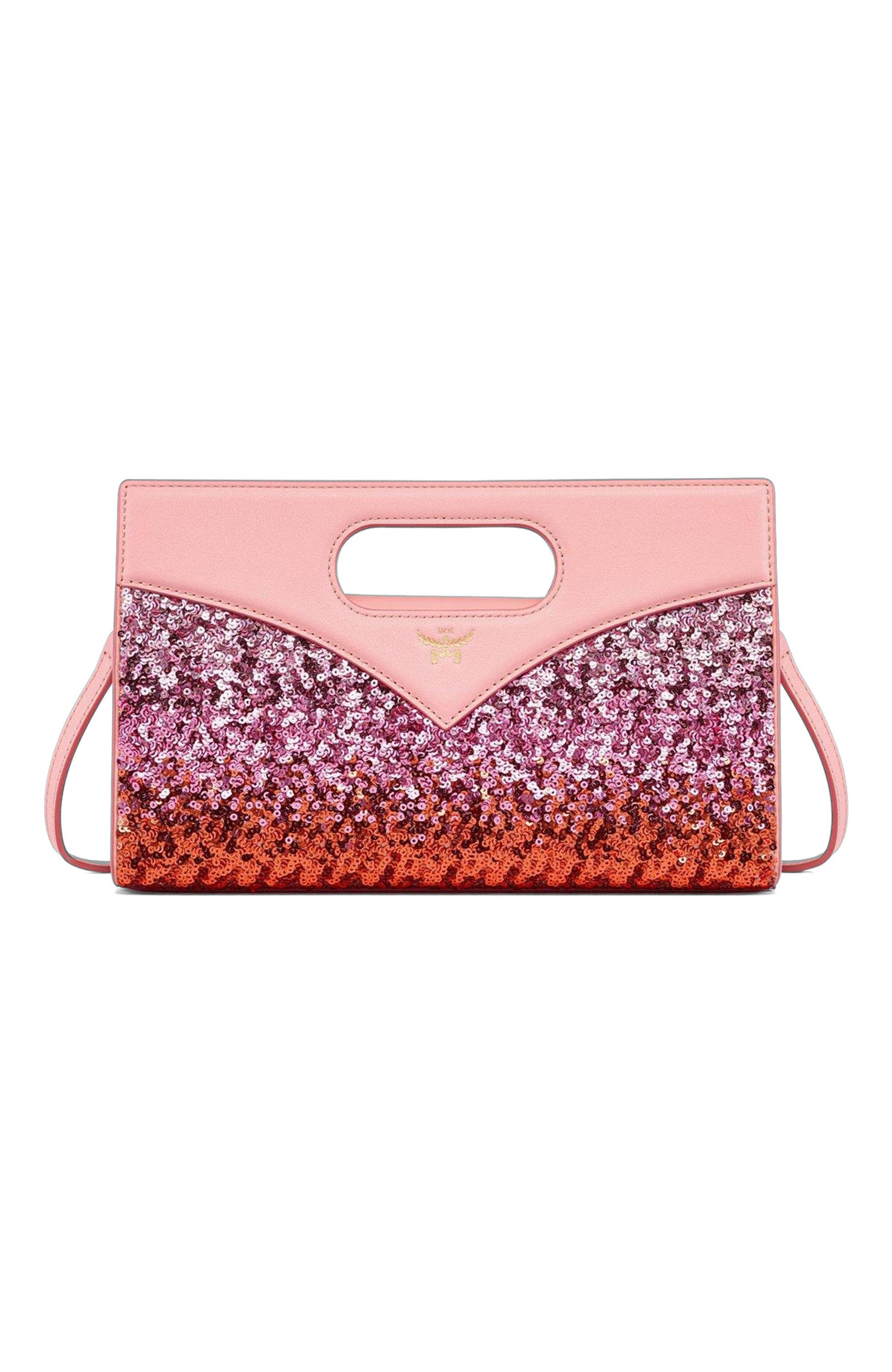 MCM Diamond Bag in Sequin Lamb Leather, Alternate, color, 