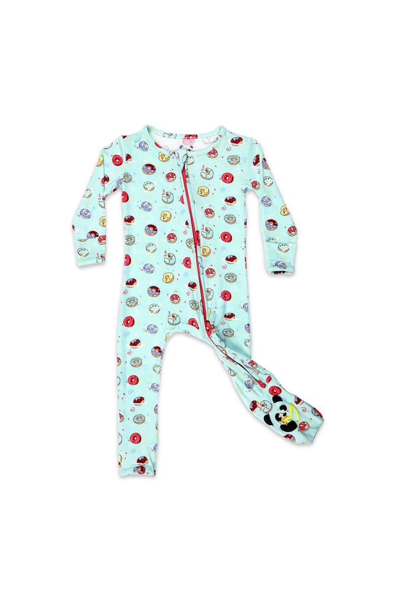 Bellabu Bear Baby Blue Space Donut Convertible Footie, Main, color, Blue Donut