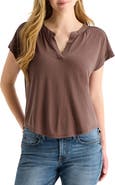 Lucky Brand Sandwash Notch Top