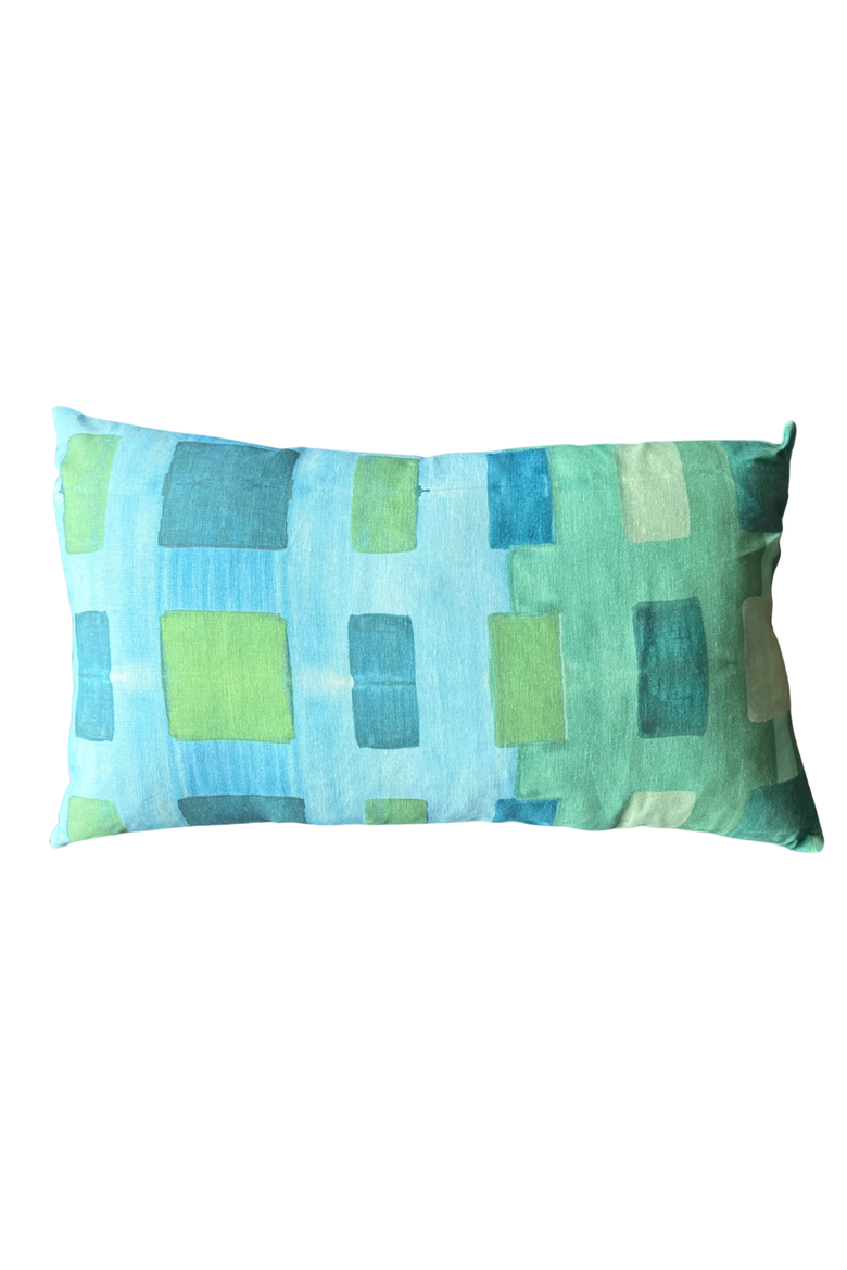 Tapestry Lumbar Pillow, Main, color, Blue