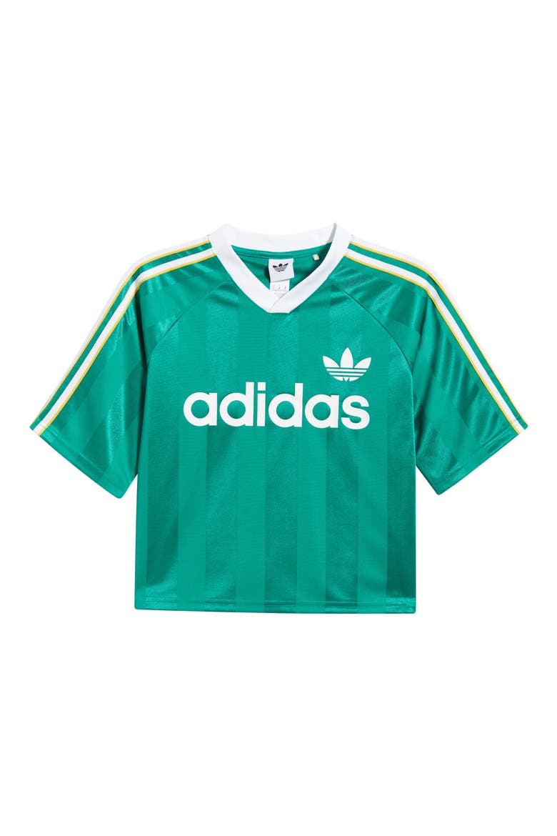 Kids' Archive Recycled Polyester Crop Jersey, Main, color, GREEN