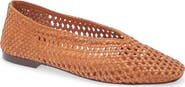 Madewell The Mylie Ballet Flat in Handwoven Leather