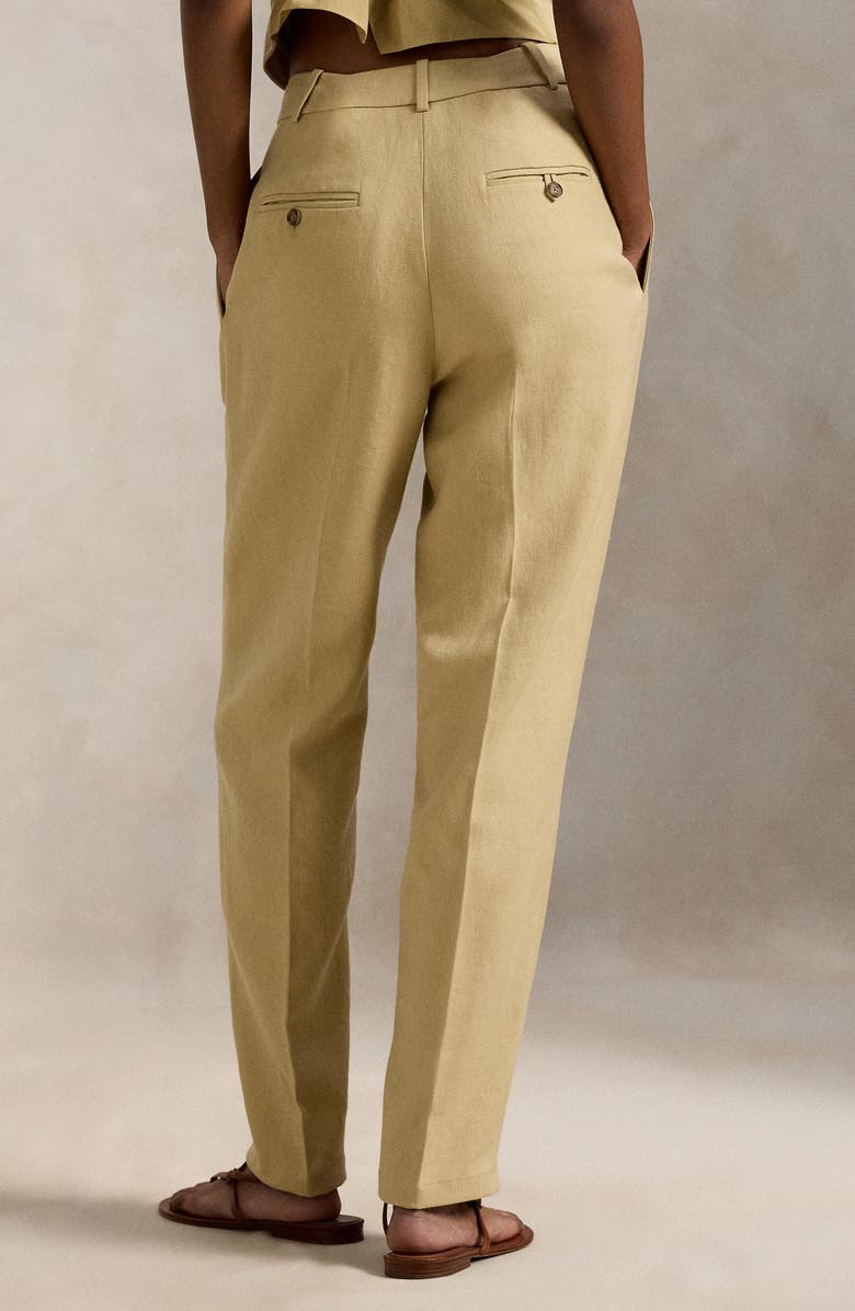 Polo Ralph Lauren Tapered Pleated Pants, Alternate, color, Dune Tan