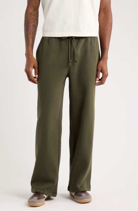 Straight Leg Fleece Sweatpants