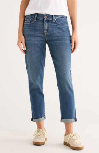 7 For All Mankind Josefina Cuffed Boyfriend Jeans