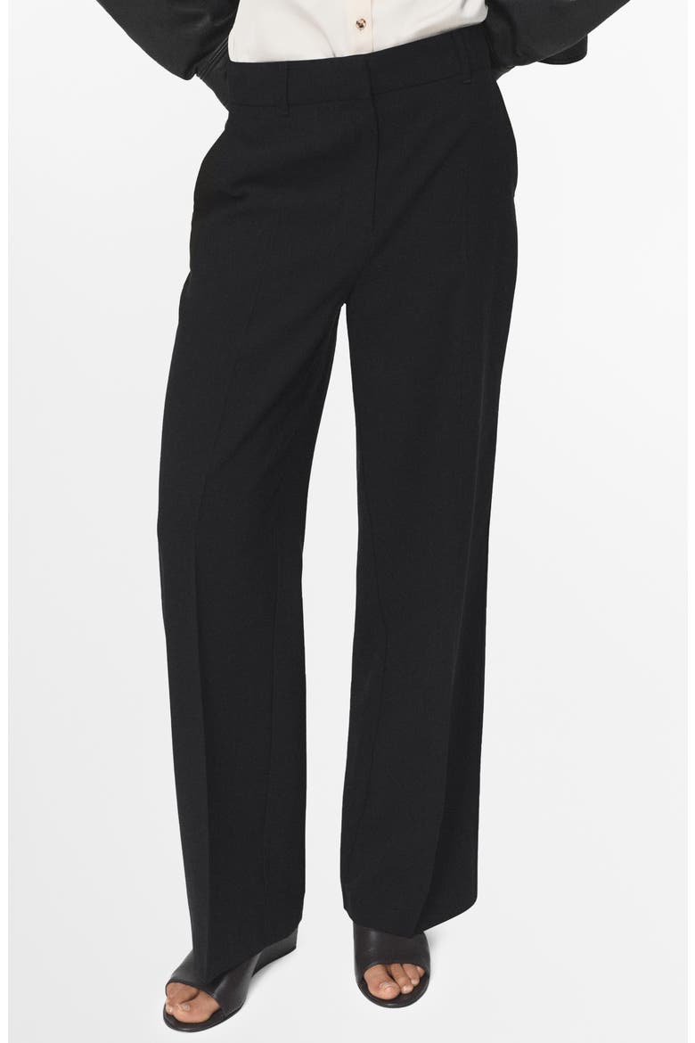 Carlos Wide Leg Pants, Alternate, color, BLACK