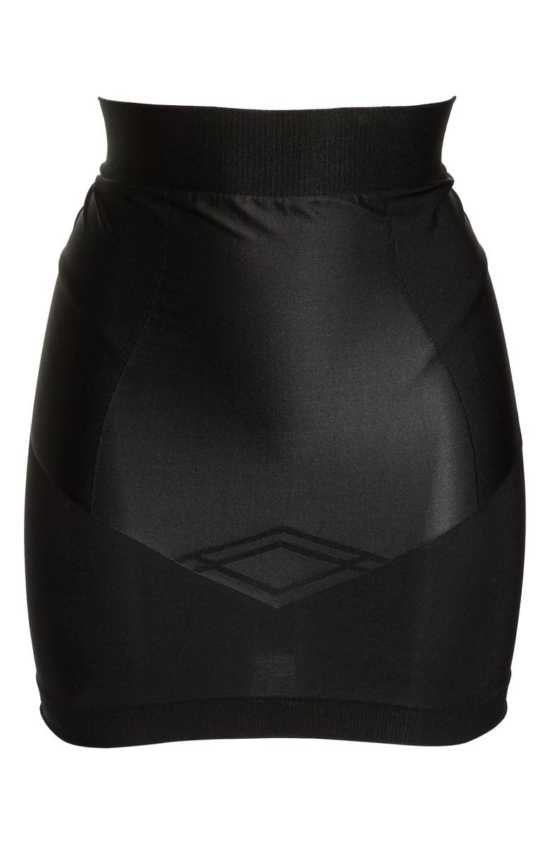 Yummie Nouveau Mid Waist Skirt with Built-In Thong, Alternate, color,