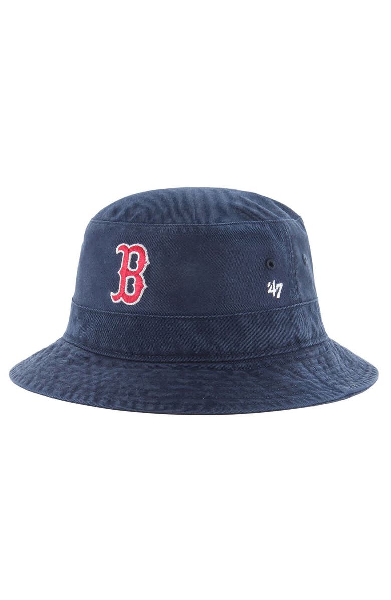 '47 Men's '47 Navy Boston Red Sox Primary Logo Bucket Hat, Main, color, Navy