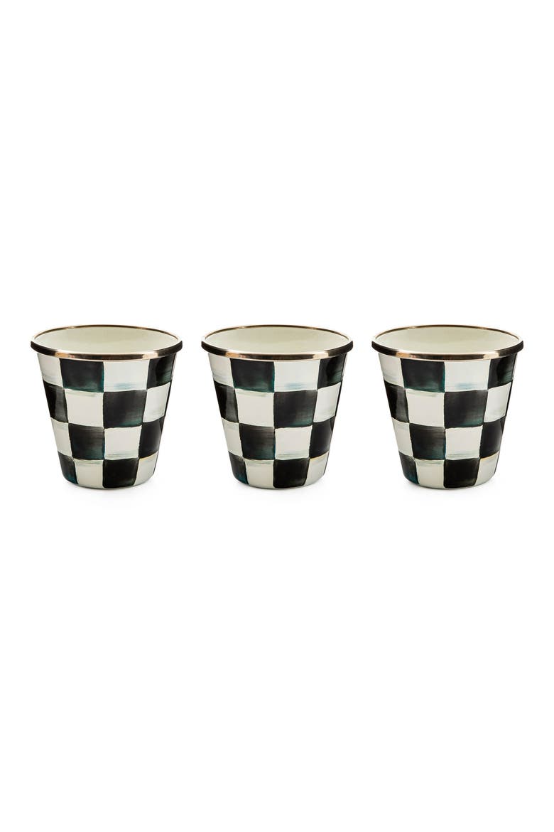 Courtly Check® Set of 3 Enamel Herb Pots, Main, color, COURTLY