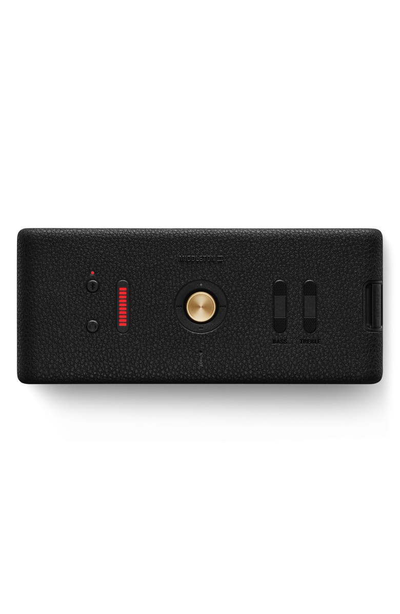 Marshall Middleton II Portable Bluetooth<sup
®</sup
 Speaker, Alternate, color, Black And Brass