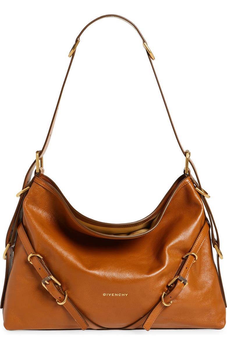 Givenchy Medium Voyou Leather Hobo Bag, Main, color,