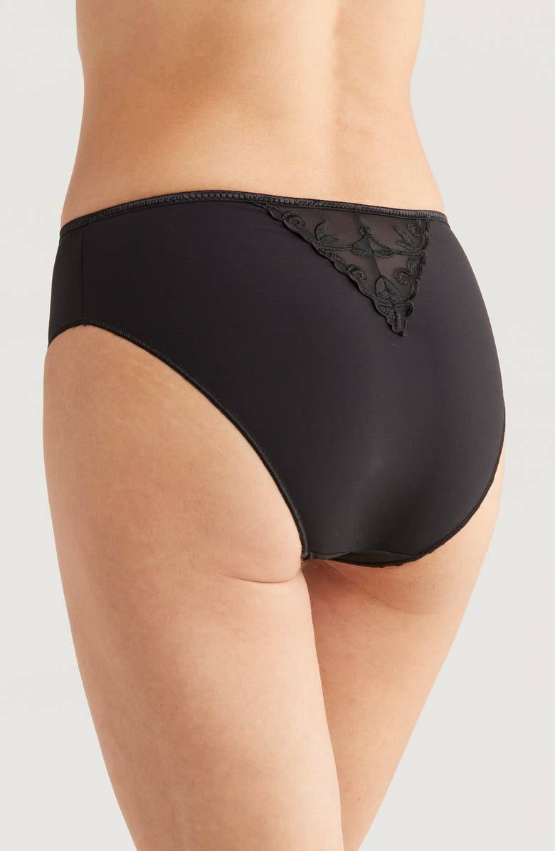 Simone Perele Andora High Waist Briefs, Alternate, color, Black