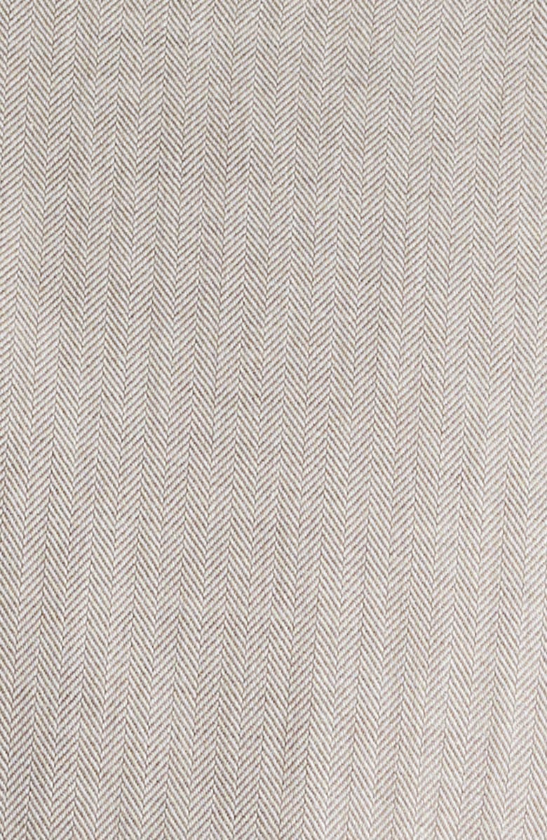 johnnie-O Augustin Herringbone Cotton Button-Up Shirt, Alternate, color, Hazelnut