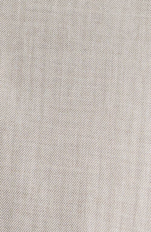 Johnnie-o Augustin Herringbone Cotton Button-up Shirt In Gray