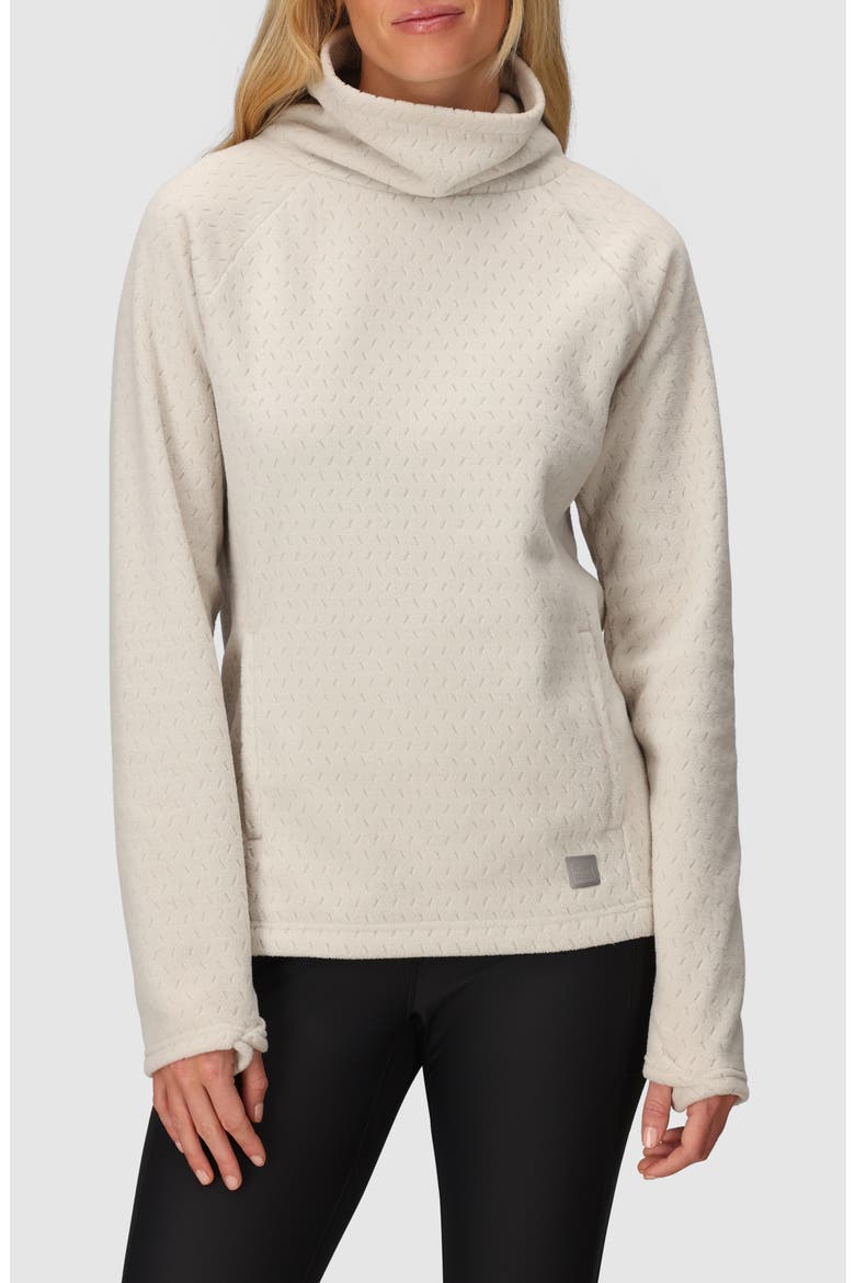Trail Mix XT Fleece Cowl Neck Top, Main, color, OYSTER