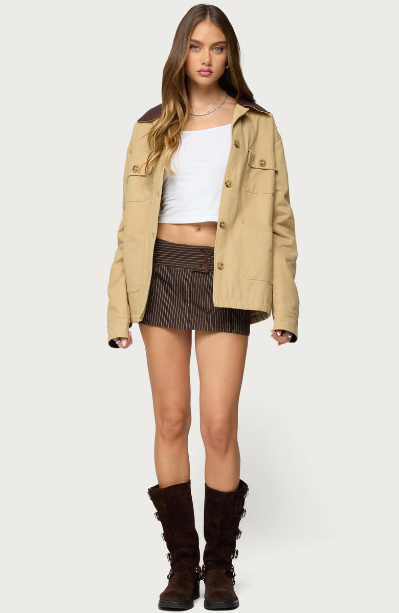 EDIKTED Harper Barn Coat, Alternate, color, Camel