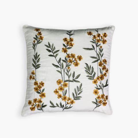 Ziva Cotton Velvet Throw Pillow Cover