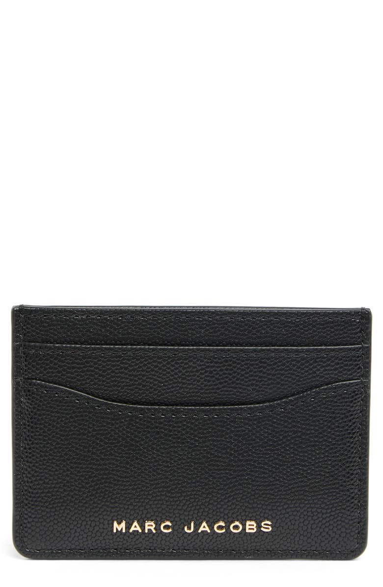 Marc Jacobs Leather Card Case, Main, color,