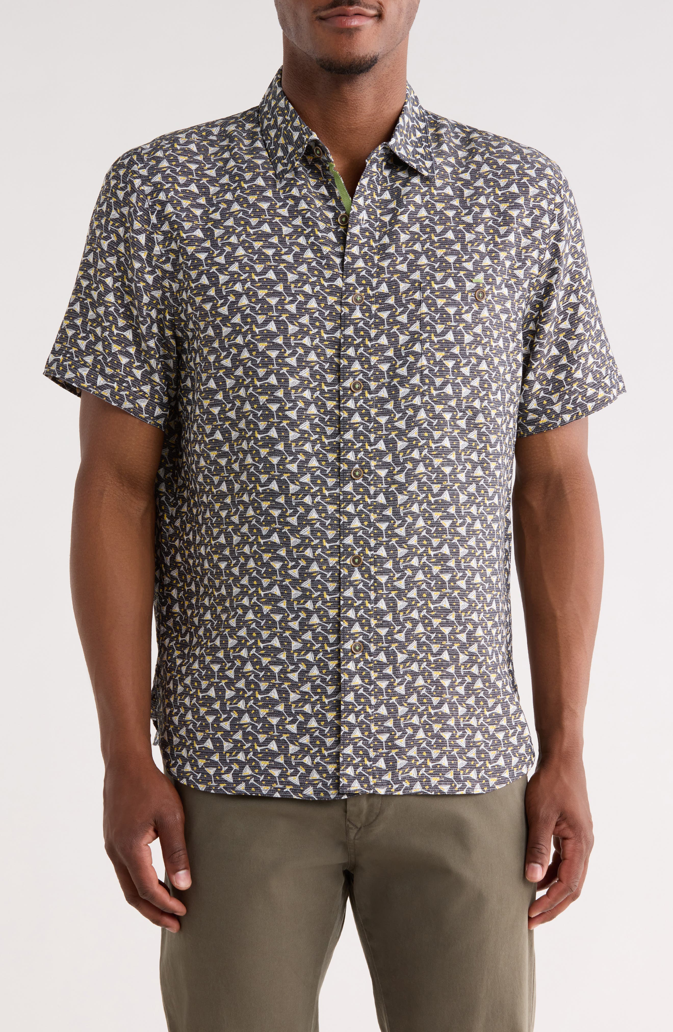 Happy Hour Martini Print Shirt