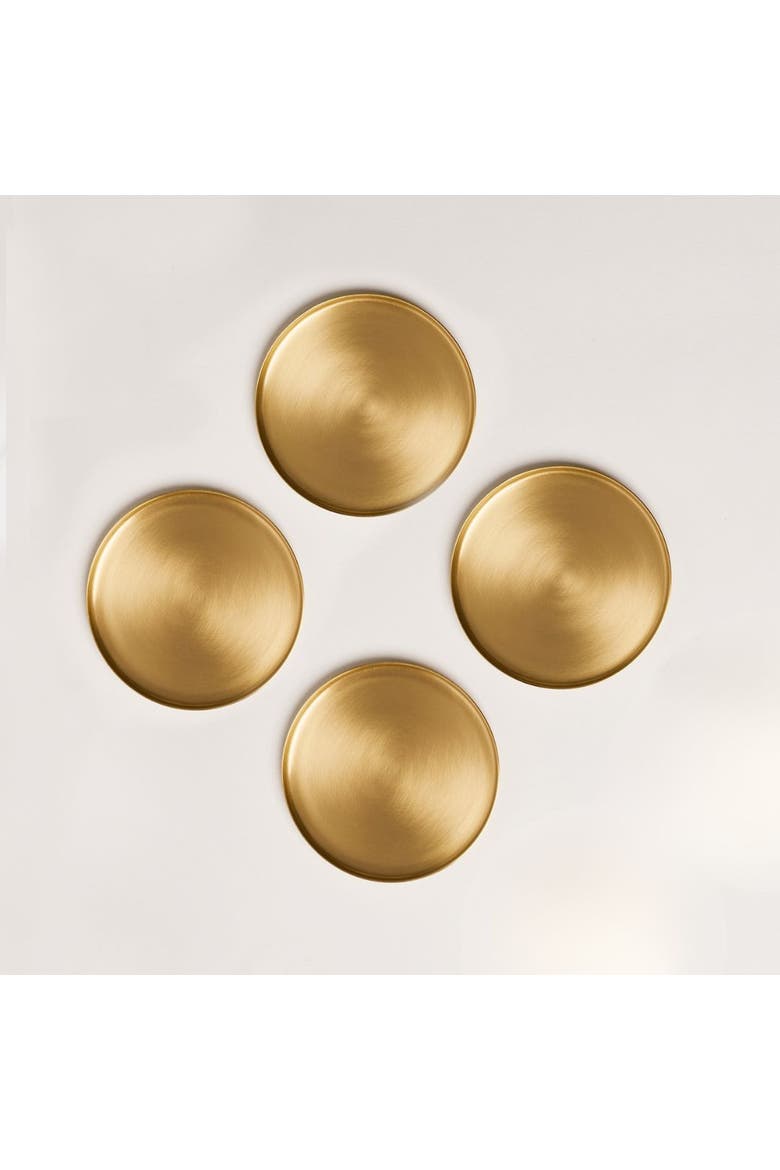 Heirloom Brass Coasters - Set of 4, Main, color, Brass