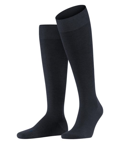 Falke Energizing Wool Compression Knee High Socks In Blue