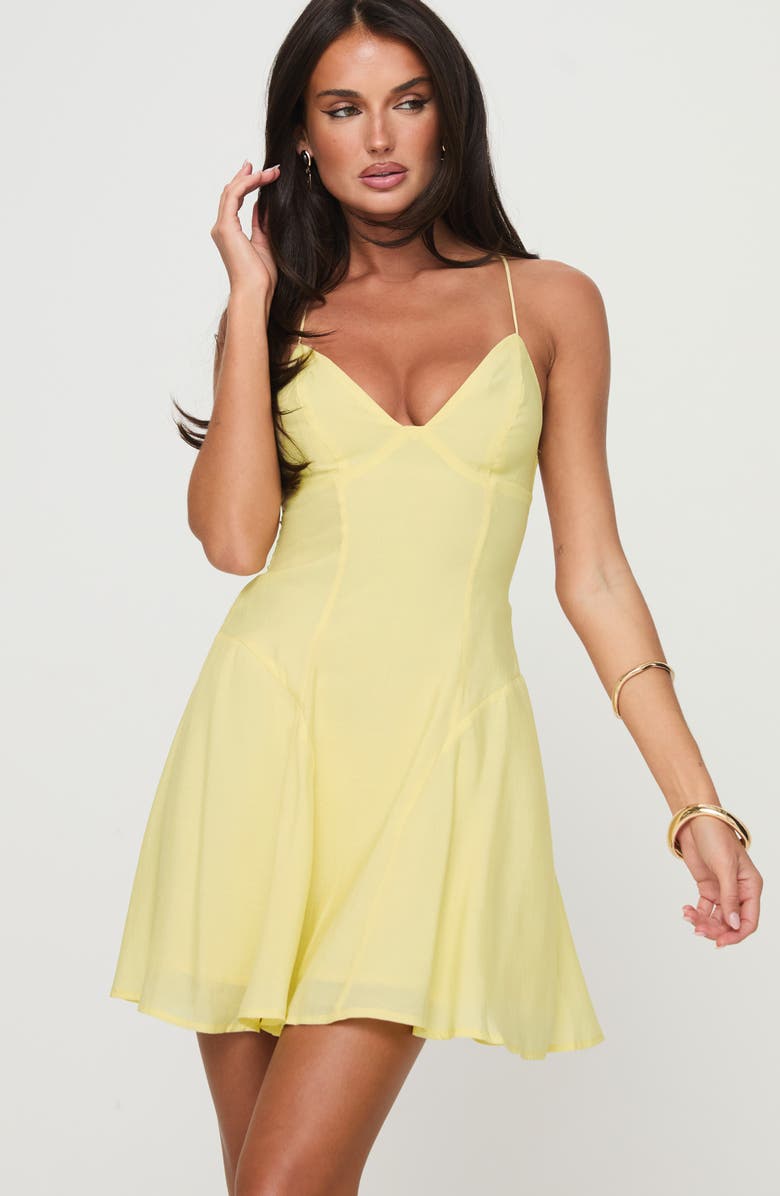 Princess Polly Webbs Open Back Minidress, Alternate, color, 