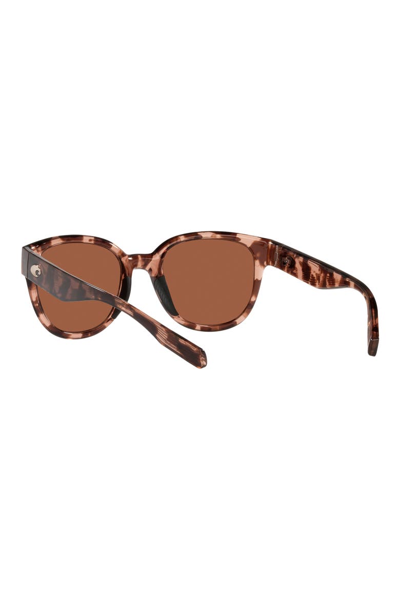 Salina 53mm Mirrored Polarized Rectangular Sunglasses, Alternate, color, SILVER MIRROR