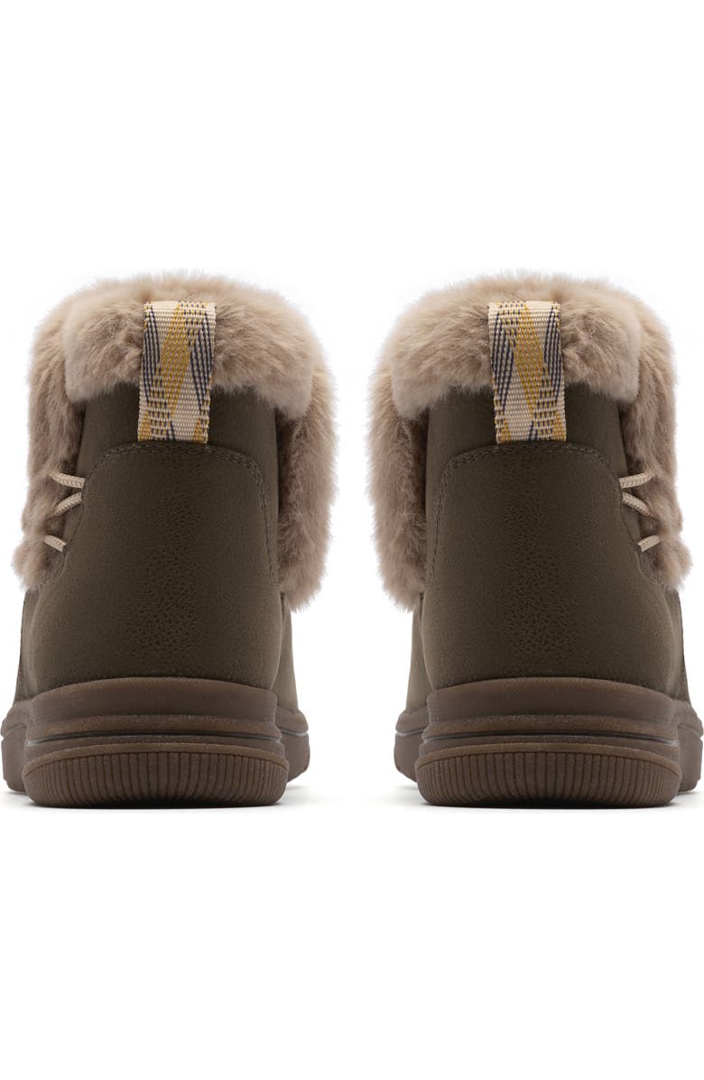 Clarks<sup>®</sup> Breeze Faux Fur Lined Boot - Wide Width Available, Alternate, color, Dark Olive Combi