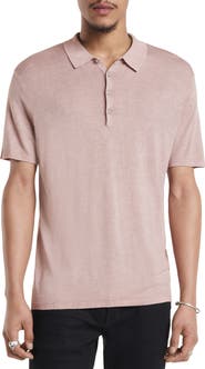 John Varvatos Chatham Regular Fit Textured Wool Blend Polo
